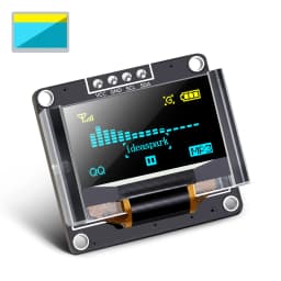 0.96 Inch OLED Display Module SSD1306 I2C IIC SPI Serial 128X64 LCD 4 Pin YellowBlue WhiteBlue for Arduino(Pin Headers Soldered)
