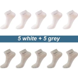 High Quality 10Pairs/Lot Men's Bamboo Fiber Socks Short Casual Breatheable Anti-Bacterial Man Ankle Socks New black busines