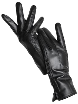 Women's Sheepskin Gloves Winter Warm Plus Velvet Short Thin Touch Screen Driving Color Women's Leather Gloves Good Quality -2226