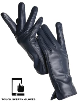 Women's Sheepskin Gloves Winter Warm Plus Velvet Short Thin Touch Screen Driving Color Women's Leather Gloves Good Quality -2226