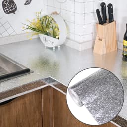 Metal Style Wallpaper Decorative Peel and Stick Film Brushed Silver/Gold Contact Paper PVC Waterproof House Appliance DIY Decal
