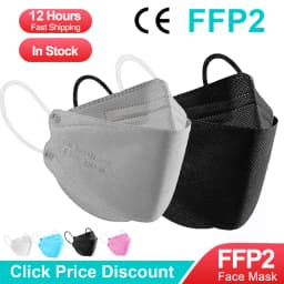 FPP2 CE Protective Mask Anti Dust Mask Mouth Mascarillas 4 Layers Mask FFP2 Face Mask KN95 Facial Masks Filter Mask Respirator