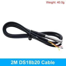 TZT 1/5PCS Stainless Steel Waterproof DS18b20 DS1820 1/2/3 Thread Temperature Probe Temperature Sensor 18B20 Cable For Arduino