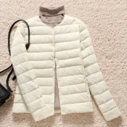 Woman Ultra Light Duck Down Inner Liner Soft Matte Fabric Jacket Lightweight Coat Female