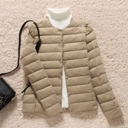 Woman Ultra Light Duck Down Inner Liner Soft Matte Fabric Jacket Lightweight Coat Female