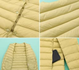 Woman Ultra Light Duck Down Inner Liner Soft Matte Fabric Jacket Lightweight Coat Female