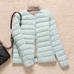 Woman Ultra Light Duck Down Inner Liner Soft Matte Fabric Jacket Lightweight Coat Female