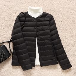 Woman Ultra Light Duck Down Inner Liner Soft Matte Fabric Jacket Lightweight Coat Female