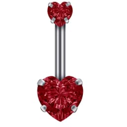 1PC Steel Belly Button Rings Crystal Piercing Navel Heart Style Navel Piercing Earring Belly Piercing Sexy Body Jewelry Ombligo