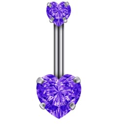 1PC Steel Belly Button Rings Crystal Piercing Navel Heart Style Navel Piercing Earring Belly Piercing Sexy Body Jewelry Ombligo