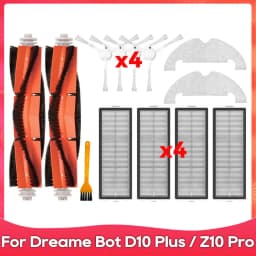 Fit For ( Dreame Bot D10 Plus / RLS3D / Z10 Pro / L10 Plus ) Accessories Main Side Brush Filter Mop Dust Bag Parts Replacement