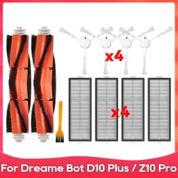 Fit For ( Dreame Bot D10 Plus / RLS3D / Z10 Pro / L10 Plus ) Accessories Main Side Brush Filter Mop Dust Bag Parts Replacement