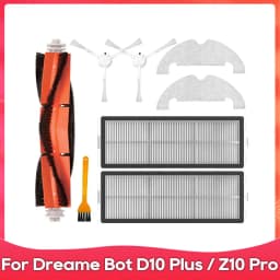 Fit For ( Dreame Bot D10 Plus / RLS3D / Z10 Pro / L10 Plus ) Accessories Main Side Brush Filter Mop Dust Bag Parts Replacement