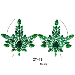 Women's Temporary Tattoos Fake Tattoo Stickers Chest Jewels Crystal Diamond Acrylic Rhinestone DIY Face Stickers Face Decoration
