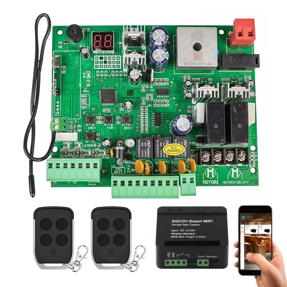 DC 24V PCB Board for Automatic Double Arms Swing Gate Opener Control Board Panel Smart Control Center System Replace Fittings