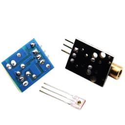 KY-008 650nm Laser Transmitter Module with Laser Sensor Module Non-Modulator Tube Laser Receiver Module Kit for Arduino