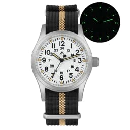 Militado ML05B Vintage Watch Miyota 2035 Movement Domed Sapphire Crystal With High Clear AR Coating Luminous 38mm Watches