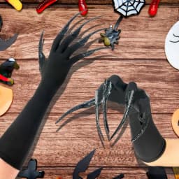 Scary Long Nails Gloves Cosplay Party Costume Accessories Halloween Party Gloves Roleplay Finger Nails Gloves F3MD