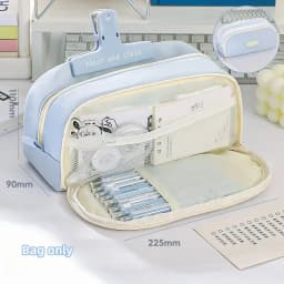 Stylish and Practical Pencil Bag with Large Capacity and Multiple Sections for Stationery Storage Pencil Case Back To School