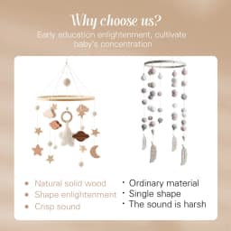 Let's Make Baby Rattle Toy 0-12 Months Wooden Mobile Newborn Music Box Bed Bell Hanging Toys Holder Bracket Infant Crib Toy Gift