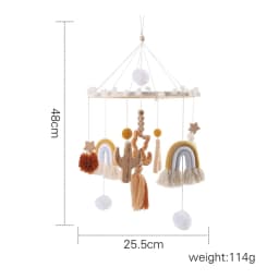 Let's Make Baby Rattle Toy 0-12 Months Wooden Mobile Newborn Music Box Bed Bell Hanging Toys Holder Bracket Infant Crib Toy Gift
