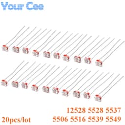 200pcs/10pcs Light Sensitive Resistor 5MM Photoelectric Photoresistor LDR 5528 GL5528 5537 5506 5516 5539 5549 For Arduino