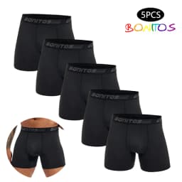 5pcs Boxers Men's Panties Breathable Boxer Shorts Men Underwear Polyester Underpants for Man High Quality Male Trunks