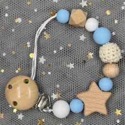 Custom Name Wood Personalized Baby Pacifier Chain Clip Silicone Bead Dummy Nipple Holder With Name Teether Pendant Newborn Gift