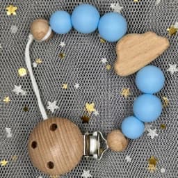 Custom Name Wood Personalized Baby Pacifier Chain Clip Silicone Bead Dummy Nipple Holder With Name Teether Pendant Newborn Gift