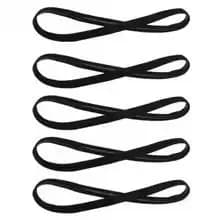 Homefish 5Pcs Candy Color Sports Headband Anti‑slip Elastic Sweatband for Women Men Yoga Running Football Fitness Hair Bands
