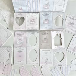 30Pcs/set Sweet Korean Fashion Kpop Photocard Holder Pink Star House Series Photocard Package Cardboard Cute Student Supplies