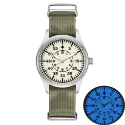 DD40mm Vh31 Beat Quartz Men Watches Sapphire Crystal Waterproof 5Bar 316L Stainless Steel vintage Pilot Men Watch