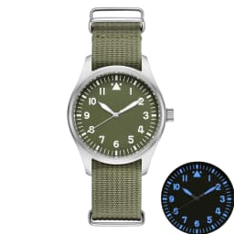 DD40mm Vh31 Beat Quartz Men Watches Sapphire Crystal Waterproof 5Bar 316L Stainless Steel vintage Pilot Men Watch
