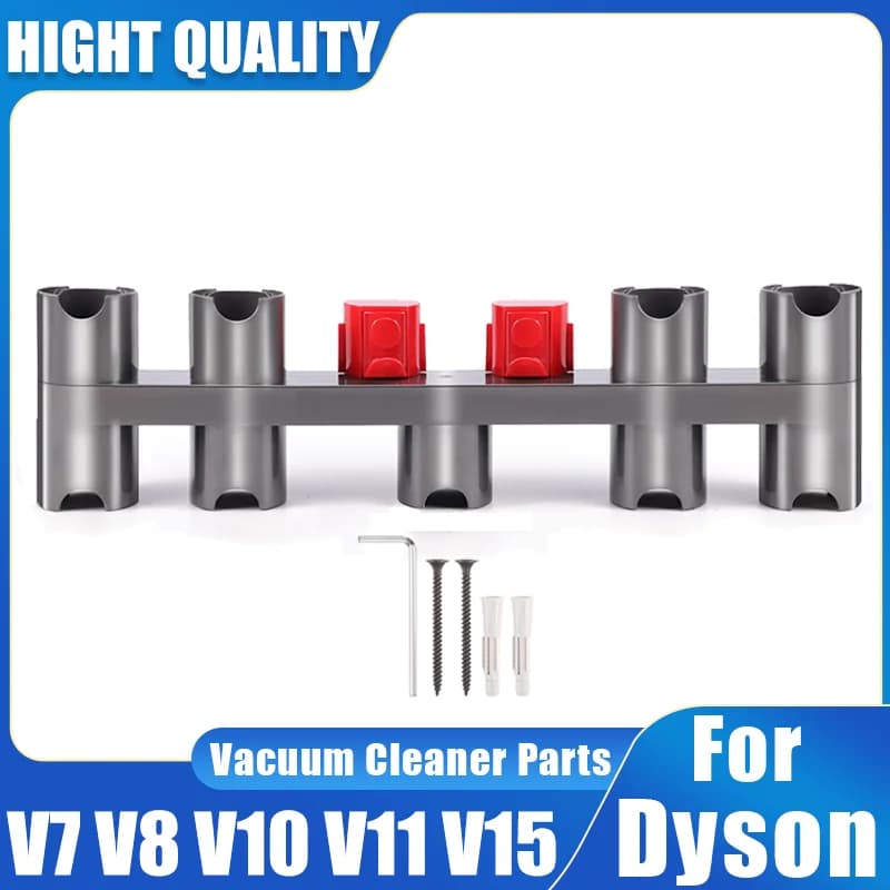 Nine-hole Accessory Holder For Dyson V7 V8 V10 V11 V15, Vacuum Parts Holder Can Connect Charger Hanger, With Expansion Screws