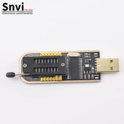 CH341B USB EEPROM Flash BIOS Programmer Module with SOIC8 SOP8 Test Clip, SPI Flash Reader Writer for 24CXX 25CXX 93CXX Chips