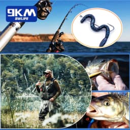 9KM Aberdeen Hooks Long Shank Fishing Hooks for Live Bait Lightweight Wire Worm Hook for Crappie Panfish Freshwater Fishing