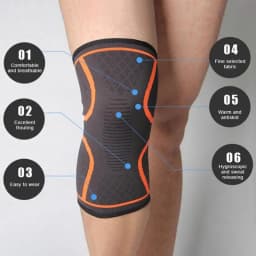 Knee Brace Knee Compression Sleeve for Knee Pain Running Weightlifting Knee Sleeves Support Breathable for Arthritis Sports Gym