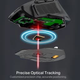 E-YOOSO X-31 USB 2.4G Wireless Gaming Large Mouse for Big Hands PAW3212 4800 DPI 5 buttons for gamer Mice computer laptop PC