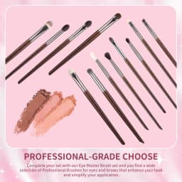 OVW 12pcs Eye Shadow Nature Hair Eyeliner Eyebrow Lip Cosmetic Beauty Makeup Brushes Tools