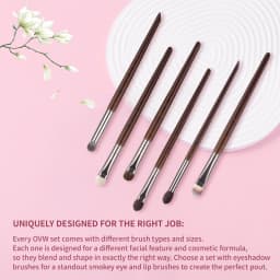 OVW 12pcs Eye Shadow Nature Hair Eyeliner Eyebrow Lip Cosmetic Beauty Makeup Brushes Tools