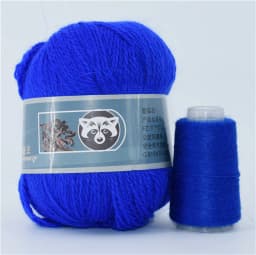 Fur Mink Yarn for Knitting 2-Ply Worsted Fluffy Yarn for Crocheting Needlework 1 Skein 340 M 50+20g
