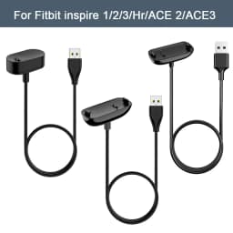 100cm USB Charger For Fitbit Inspire/Inspire 2/Inspire 3 Charging Cable Cord Clip Dock For Fitbit Inspire HR/ACE 2/ACE 3 Charger