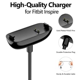 100cm USB Charger For Fitbit Inspire/Inspire 2/Inspire 3 Charging Cable Cord Clip Dock For Fitbit Inspire HR/ACE 2/ACE 3 Charger