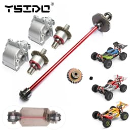Upgrade Parts Wltoys 124019 124018 124016 124017 144001 1/12 1/14 RC Car Metal Main Central Axle Drive Shaft Differential Gear