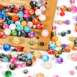 100 Pieces Of Crystal Flower Circular Acrylic Bead Diy Bracelet Necklace Earrings Bracelet Accessories Materials
