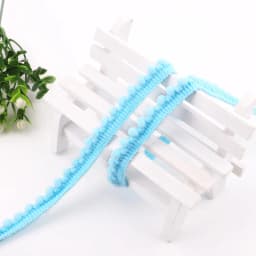 5-10 Yards Lace Decoration Ball Mini Pompom Fabric Ball Woven Lace Tassel Ribbon DIY Material Craft Clothing Sewing Accessories