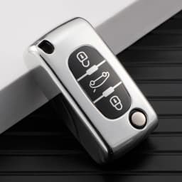 For Peugeot 107 207 307 308 407 607 206 4007 3008 5008 For Citroen C2 C3 C4 C5 C6 C8 2/3 Buttons TPU Car Remote Key Case Cover