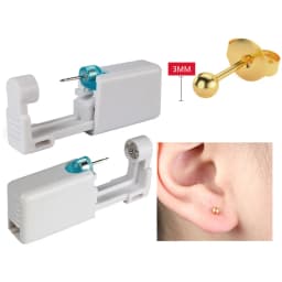 Ear Piercing Gun Disposable Disinfect Safety Earring Piercer Kit Studs Nose Ring Piercing Machine Body Jewelry Tool 17 Colors