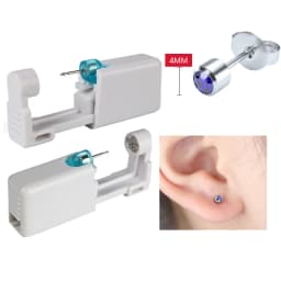 Ear Piercing Gun Disposable Disinfect Safety Earring Piercer Kit Studs Nose Ring Piercing Machine Body Jewelry Tool 17 Colors