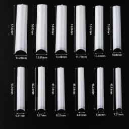 3XL Long Coffin/Square Acrylic False Nail Tip Half Cover C Curved Straight Nail Tips Manicure Nail Art Decoration ToolFake Nails